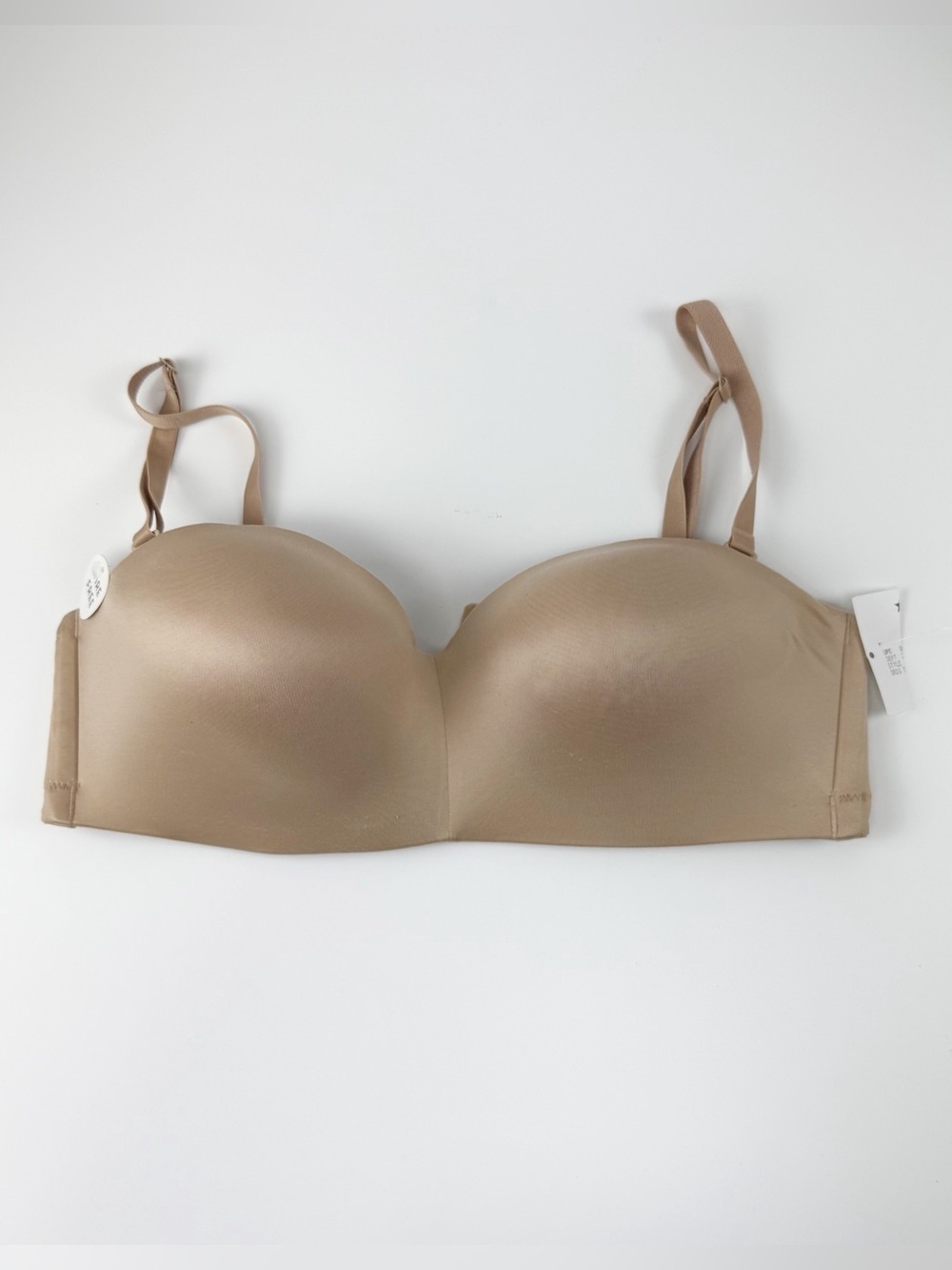B.Tempt’d Future Foundation Wireless Strapless Bra 36C Tan Beige 954281 NWT Flaw